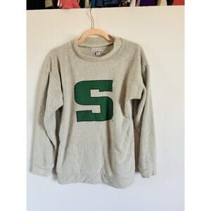 VINTAGE 90s MICHIGAN STATE WOOLLY THREADS MADE IN U.S.A. SWEATER Size Medium